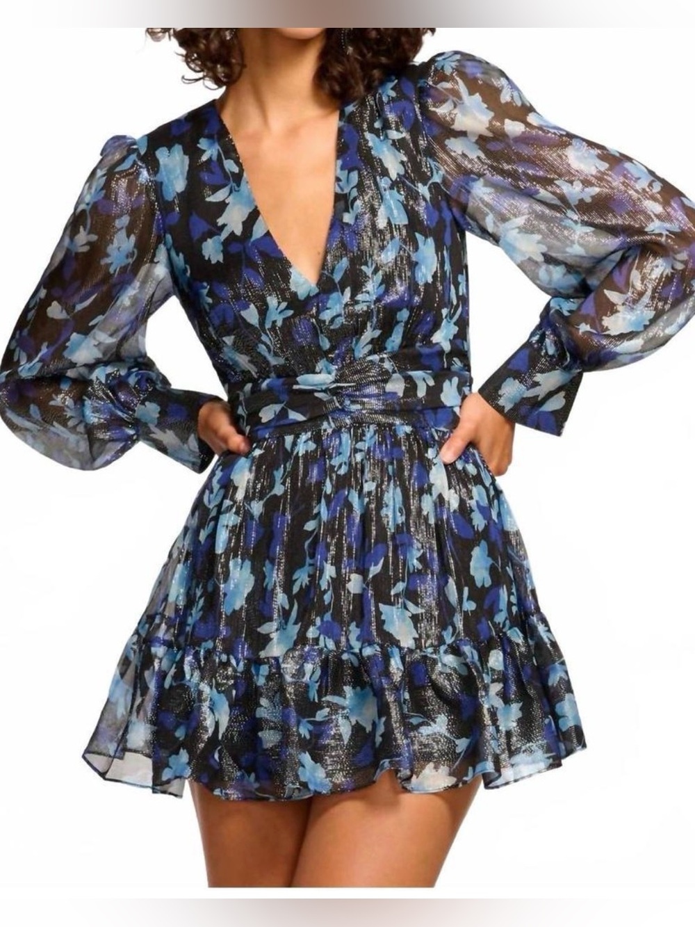 Ramy Brook Lizbeth Silk-Blend Mini Dress size XS